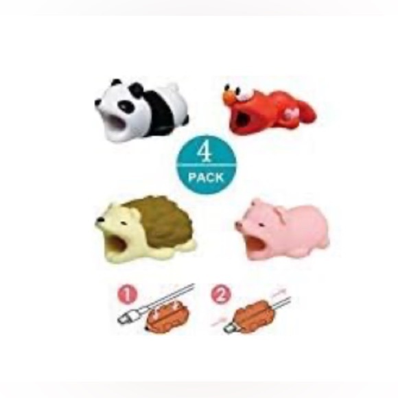 Cable Protectors - Cute Animal Cable Accessory-4 Pack - Picture 5 of 5